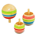 3 Pieces Wooden Colorful Spinning Top Rotating Gyro Kids Children Wooden Classic Tops Science Turn Upside Down Wooden Gyro Party Toys Educational Toys