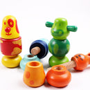 4inch 4Pieces/Set Cute Screws Animal Dolls Nuts Assembled Animal Bowling Ball Toys Children Kids Educational Toys Xmas Gifts
