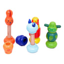 4inch 4Pieces/Set Cute Screws Animal Dolls Nuts Assembled Animal Bowling Ball Toys Children Kids Educational Toys Xmas Gifts