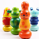 4inch 4Pieces/Set Cute Screws Animal Dolls Nuts Assembled Animal Bowling Ball Toys Children Kids Educational Toys Xmas Gifts