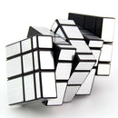 2in1 Conjoined Mirror Magic Cube Speed Cube Twist Puzzle Brain Teaser Game Kids Educational Toy Holiday Gift