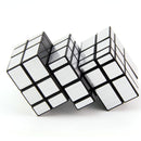2in1 Conjoined Mirror Magic Cube Speed Cube Twist Puzzle Brain Teaser Game Kids Educational Toy Holiday Gift