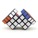 3x3x3 2 Conjoined Magic Cube Speed Cube Twist Puzzle Brain Teaser Game Toy