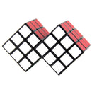 3x3x3 2 Conjoined Magic Cube Speed Cube Twist Puzzle Brain Teaser Game Toy
