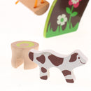Baby DIY Assemby Toy Wood Tree Doll House Building Educational Pretend Toy