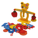 Cute Wooden Fruit Digital Blocks Balancing Scale Building Blocks Stacking Mathematics Toy