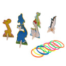 Children Kids Family Indoor Toys Ring Throwing Casting Games Lawn Outdoor Game Hoop Ring Toss Quoits Garden Play Set Xmas Gifts