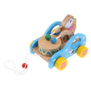 Baby Developmental Toy Toddler Wooden Car Cartoon Animanl Play Drum Sound Maker Toys