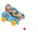 Baby Developmental Toy Toddler Wooden Car Cartoon Animanl Play Drum Sound Maker Toys