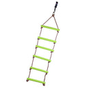 New Children Outdoor Playhouse Plastic 6 Rungs Rope Climbing Ladder Garden Playground Toy Green