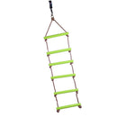 New Children Outdoor Playhouse Plastic 6 Rungs Rope Climbing Ladder Garden Playground Toy Green
