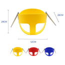 High Quality Children High Back Full Bucket Swing Seat with Metal Triangle Playground Backyard Outdoor Fun Toy Red