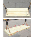 Kids Indoor Outdoor Wooden Flat Swing Seat Backyard Garden Fun Playground Swingset Toy