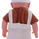 Handmade Realistic Baby Doll Vinyl Realistic 16'' Newborn Baby Doll Boy with Clothes Hat Lifelike Alive Kids Birthday Xmas Gift