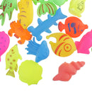 38Pcs Baby Bath Time Magnetic Fishing Toy Vivid Fish Model Set Kids Fish Toy Early Developmental