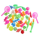 38Pcs Baby Bath Time Magnetic Fishing Toy Vivid Fish Model Set Kids Fish Toy Early Developmental