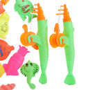 46Pcs Baby Bath Time Magnetic Fishing Toy Vivid Fish Model Set Kids Fish Squeaky Sound Toy Early Developmental