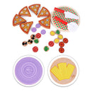 Funny Magnetic Wood Vegetables Pizza Pretend Play Set Kids Colorful Hand Eye Coordination Toy