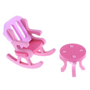 3D Wood Puzzle Dressing Table Set DIY Assembly Blocks Model Kids Pretend Play Hands-on Toy Home Decor