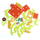 Wooden Kindergarten Assembly Blocks Set Family Kids Interactive Games Kids Intellectual Development Toy