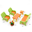 Colorful 3D Wood Puzzle Furniture Model Assembly Blocks Children Hand Eye Coordination Toy
