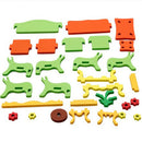 Colorful 3D Wood Puzzle Furniture Model Assembly Blocks Children Hand Eye Coordination Toy