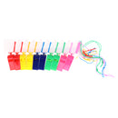 20Pcs Plastic Whistle with Lanyard for Referee Coach School Sports and Outdoor Hiking Camping Travel Emergency Survival Tools