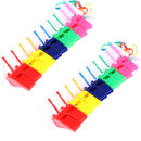 20Pcs Plastic Whistle with Lanyard for Referee Coach School Sports and Outdoor Hiking Camping Travel Emergency Survival Tools