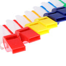 20Pcs Plastic Whistle with Lanyard for Referee Coach School Sports and Outdoor Hiking Camping Travel Emergency Survival Tools