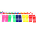 20Pcs Plastic Whistle with Lanyard for Referee Coach School Sports and Outdoor Hiking Camping Travel Emergency Survival Tools