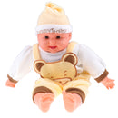 Realistic Baby Doll Soft Simulation Plastic 20.5inch Lifelike Baby Boy Doll Toy with Clothes Can Roar with Laughter By Battery