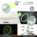 Professional Aluminum YOYO Ball Set String Trick for 1 2 3 5A 10 Ball KK Bearing Crystal Leo Fluorescent