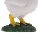 Environmental PVC Realistic Zoo Figures Jungle Farm Animals Cock Figurine Kids Toy Party Bag Favor White