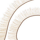 200Pcs Natural False Eyelashes Eye Lashes Strips for BJD Baby Doll 20cm length Makeup Accessory Tawny