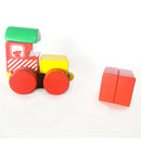 Colorful Baby Toddler Magnetic Train Toys Buliding Wooden Blocks Puzzle Game Educational Stacking Toy