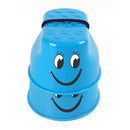 2 Pairs Smiling Face Plastic Walk Stilt Jump Sports Balance Training Outdoor Fun Kids Playground Toy Blue