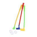 Mini Plastic Golf Ball Club Set Kids Outdoor Fun Backyard Sports Parent-child Toy
