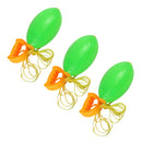 3pcs Plastic Speed Shuttle Pull Ball 2 Player Interaction Playground Fitness Sports Toy Green -L