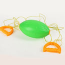 3pcs Plastic Speed Shuttle Pull Ball 2 Player Interaction Playground Fitness Sports Toy Green -L