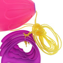 3pcs Plastic Speed Shuttle Pull Ball 2 Player Interaction Playground Fitness Sports Toy Pink Â–L