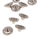 20Pcs Spinning Top Metal Performance Spare Parts Gyro Tips Parts Character Toys 1.5cm Diameter
