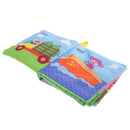 Baby Soft Cloth Nontoxic Fabric Books Rattle Early Educational Development Toys Learn Vehicles for Toddlers Infants Children Intellectual Kindergarten Preschool Learning Activity for Boys Girls