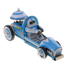 Vintage Tin Toys Race Car Racer Model with Wind Up Key Collectible Gifts