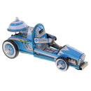 Vintage Tin Toys Race Car Racer Model with Wind Up Key Collectible Gifts