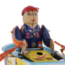 Retro WindUp Rowing Boat w/ Key Clockwork Metal Tin Toys Collectible Gifts-A