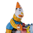 Clown On Motorcycle Tin Toy Collectible Clockwork Wind Up Toys for Kids Gift