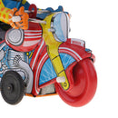 Clown On Motorcycle Tin Toy Collectible Clockwork Wind Up Toys for Kids Gift