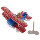 Tinplate Looping Plane Tin Toy Wind Up Clockwork Aricraft Kids Adults Toys