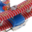 Tinplate Looping Plane Tin Toy Wind Up Clockwork Aricraft Kids Adults Toys