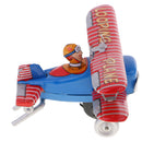Tinplate Looping Plane Tin Toy Wind Up Clockwork Aricraft Kids Adults Toys